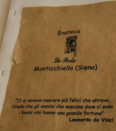 Ancora una pagina del menu a Monticchiello | img_4960.jpg
