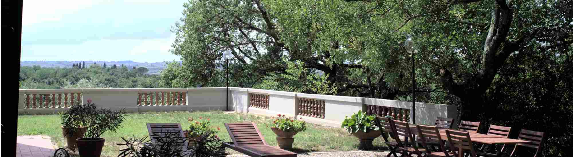 Monte Nisa terrace view.