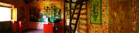 Vista della stanza - lo 'Studio' - progettata da Giuliano Manganello