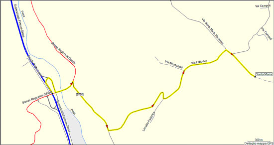 Cartina della zona di Santa Maria